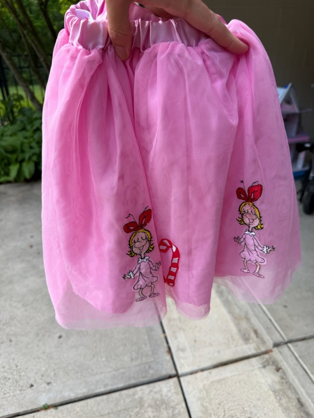 Hanna Andersson Pink Tulle Skirt grinch themed
